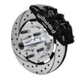 Wilwood 140-10738 Forged Dynapro 6 Hub Přední brzdová sada 12.19 vrtaná černá Cadillac Chevrolet GMC Pontiac-1