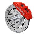 Wilwood 140-10738 Forged Dynapro 6 Hub Přední brzdová sada 12.19 vrtaná červená Cadillac Chevrolet GMC Pontiac-1