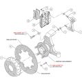 Wilwood 140-10786-D Dynapro Radial Front Drag Brzdová Sada Vrtaná Chevrolet Camaro Pontiac Firebird 1993-2002-3