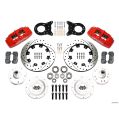 Wilwood 140-12947-DR Forged Dynapro 6 Kovaný přední brzdový kit 12.19 vrtaný červený Ford-2