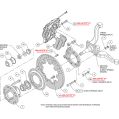 Wilwood 140-12947-R Forged Dynapro 6 Kovaný přední brzdový kit 12.19 červený Ford-3