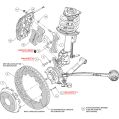 Wilwood 140-13886-DR AERO6 Big Brake Kovaný přední brzdový kit 14.00 vrtaný červený Ford-3