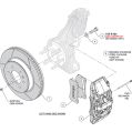 Wilwood 140-17955-R AERO6-DM Direct-Mount přední brzdový kit červený 13.25 Mercedes Benz Sprinter 2022-2024 AWD-3