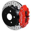Wilwood 140-18075-DR Forged Narrow Superlite 4R Big Brake Rear Brake Kit For OE Parking Brake 13.5 Drilled Rotor Red-1