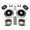 Wilwood 140-9282-D Forged Dynalite Rear Parking Brake Kit 12.19 Drilled Slotted Black-2