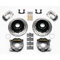 Wilwood 140-9282-DP Forged Dynalite Rear Parking Brake Kit 12.19 Drilled Slotted Polished-2
