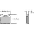 Brzdové desky Wilwood 150-10-D0031K BP-10 D31 Street Performance Racing Pads .555-2
