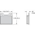 Brzdové desky Wilwood 150-10-D0045K BP-10 D45 Street Performance Racing Pads .585-2