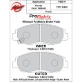 Brzdové desky Wilwood 150-10-D0465K BP-10 D465 Street Performance Racing Pads .63-2