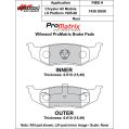 Brzdové desky Wilwood 150-10-D0658K BP-10 D658 Street Performance Racing Pads .61-2