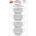 Brzdové desky Wilwood 150-10-D0881K BP-10 D881 Street Performance Racing Pads .58-2