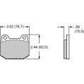 Brzdové desky Wilwood 150-10-D0961K BP-10 D961 Street Performance Racing Pads .59-2