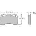 Brzdové desky Wilwood 150-10-D1001K BP-10 D1001 Street Performance Racing Pads .63-2