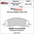 Brzdové desky Wilwood 150-10-D1399K BP-10 D1399 Street Performance Racing Pads .79-2