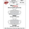 Brzdové desky Wilwood 150-10-D1562K BP-10 D1562 Street Performance Racing Pads .655-2