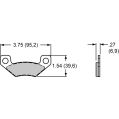 Brzdové desky Wilwood 150-15798K CM Composite Metallic 6407 Power Sports Industrial Pads .27-2