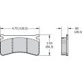 Brzdové desky Wilwood 150-16865K BP-10 10420 Street Performance Racing Pads .80-2