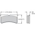 Brzdové desky Wilwood 150-40-7420K-B BP-40 7420 High-Temperature Racing Pads .80 Bedded-In-2