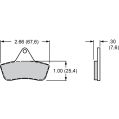 Brzdové desky Wilwood 150-4091K CM Composite Metallic 4108 Power Sports Industrial Pads .30-1