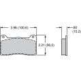 Brzdové desky Wilwood 150-8946K BP-10 Street Performance Racing Pads .60-3