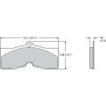 Brzdové desky Wilwood 150-D0008K PM ProMatrix D8 Street Performance Racing Pads .49-2