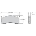 Brzdové desky Wilwood 150-D0011K PM ProMatrix D11 Street Performance Racing Pads .52-2