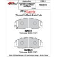 Brzdové desky Wilwood 150-D0503K PM ProMatrix D503 Street Performance Racing Pads .68-2
