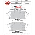 Brzdové desky Wilwood 150-D0562K PM ProMatrix D562 Street Performance Racing Pads .69-2