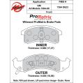 Brzdové desky Wilwood 150-D0623K PM ProMatrix D623 Street Performance Racing Pads .68 .63-2