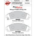 Brzdové desky Wilwood 150-D0652K PM ProMatrix D652 Street Performance Racing Pads .65-2