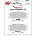 Brzdové desky Wilwood 150-D0698K PM ProMatrix D698 Street Performance Racing Pads .54-2