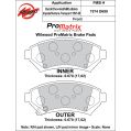 Brzdové desky Wilwood 150-D0699K PM ProMatrix D699 Street Performance Racing Pads .67-2