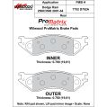 Brzdové desky Wilwood 150-D0702AK PM ProMatrix D702A Street Performance Racing Pads .78-2