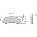 Brzdové desky Wilwood 150-D0702K PM ProMatrix D702 Street Performance Racing Pads .65-2