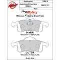 Brzdové desky Wilwood 150-D0791K PM ProMatrix D791 Street Performance Racing Pads .66-2