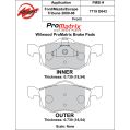 Brzdové desky Wilwood 150-D0843K PM ProMatrix D843 Street Performance Racing Pads .73-2