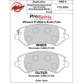Brzdové desky Wilwood 150-D0856K PM Promatrix D856 Street Performance Racing Pads .69-2