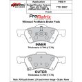 Brzdové desky Wilwood 150-D0857K PM ProMatrix D857 Street Performance Racing Pads .70-2