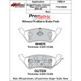 Brzdové desky Wilwood 150-D0858K PM ProMatrix D858 Street Performance Racing Pads .625-2