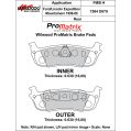 Brzdové desky Wilwood 150-D0879K PM ProMatrix D879 Street Performance Racing Pads .63-2