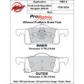 Brzdové desky Wilwood 150-D0935K PM ProMatrix D935 Street Performance Racing Pads .79-2