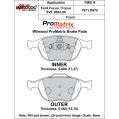Brzdové desky Wilwood 150-D0970K PM ProMatrix D970 Street Performance Racing Pads .68-2