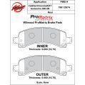 Brzdové desky Wilwood 150-D0974K PM ProMatrix D974 Street Performance Racing Pads .66-2
