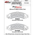 Brzdové desky Wilwood 150-D0975K PM ProMatrix D975 Street Performance Racing Pads .64-2