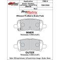 Brzdové desky Wilwood 150-D0999K PM ProMatrix D999 Street Performance Racing Pads .55-2