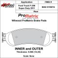 Brzdové desky Wilwood 150-D1067AK PM ProMatrix D1067A Street Performance Racing Pads .565-2