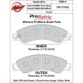 Brzdové desky Wilwood 150-D1092KPM ProMatrix D1092 Street Performance Racing Pads .71-2