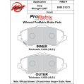 Brzdové desky Wilwood 150-D1273K PM ProMatrix D1273 Street Performance Racing Pads .65-2