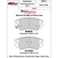 Brzdové desky Wilwood 150-D1404K PM ProMatrix D1404 Street Performance Racing Pads .70-2