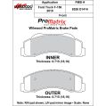 Brzdové desky Wilwood 150-D1414K PM ProMatrix D1414 Street Performance Racing Pads .715-2